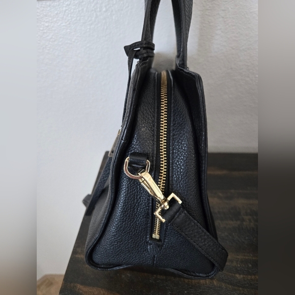 Kate Spade Grey Street Dominque Black Satchel with Gold Accents - Picture 8 of 12